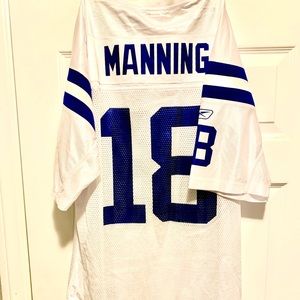Reebok Peyton Manning Colts Jersey Lg White Reebok